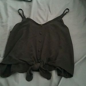 Black crop top